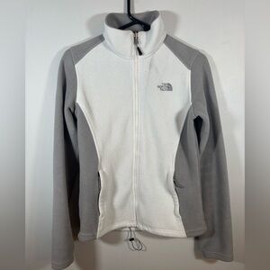 The North Face Women’s Full Zip Fleece Jacket Gray & White Size Small